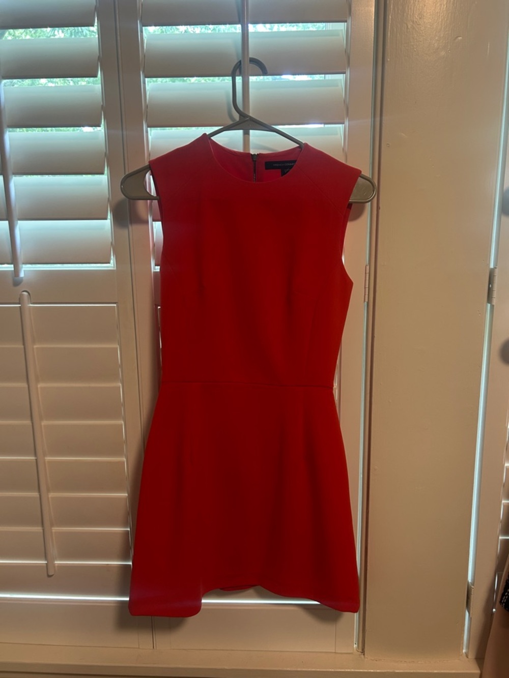 French Connection Red Sleeveless A-Line Dress